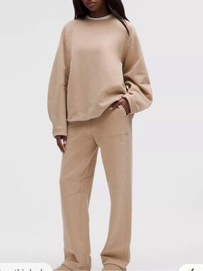 Lululemon HeatherNutmeg Cozy Sweatshirt & Pants Set